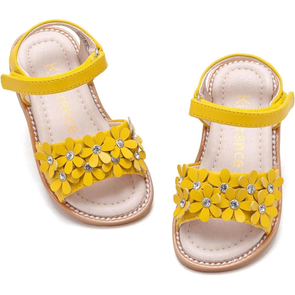 imageKiderence Toddler Girls Sandals Little Girls Kids Summer Shoes Toddler SandalsCk935 Yellow
