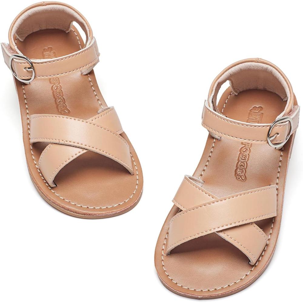 imageKiderence Toddler Girls Sandals Little Girls Kids Summer Shoes Toddler SandalsF619 Nude