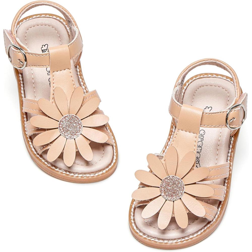 imageKiderence Toddler Girls Sandals Little Girls Kids Summer Shoes Toddler SandalsFk681 Nude