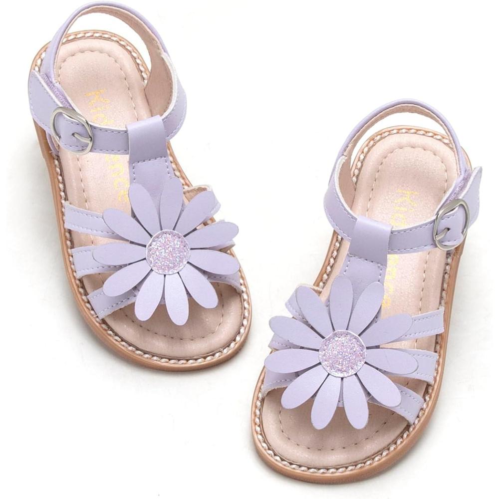 imageKiderence Toddler Girls Sandals Little Girls Kids Summer Shoes Toddler SandalsFk681 Purple