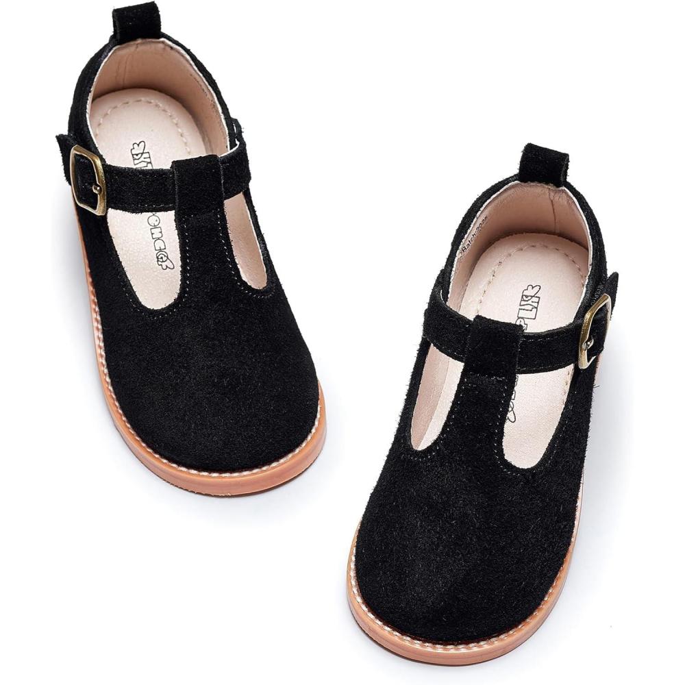 imageKiderence Toddler Little Girls Mary Jane Dress Shoes School Oxford for FlatsF655 Black