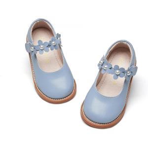 Kiderence Girls Flat Dress Shoes School Oxfords Marry Jane (Toddler/Little Kids)(Ck501 Blue)