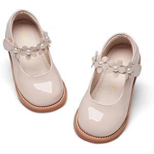 Kiderence Girls Flat Dress Shoes School Oxfords Marry Jane (Toddler/Little Kids)(Ck502 Pink)