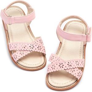 Kiderence Toddler Girls Sandals Little Girls Kids Shoes Girls Sandals Toddler(Ck306 Pink)