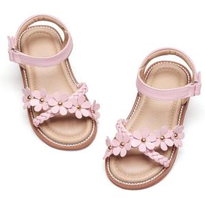 Kiderence Toddler Girls Sandals Little Girls Kids Shoes Girls Sandals Toddler(Ck538 Pink)