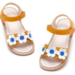 Kiderence Toddler Girls Sandals Little Girls Kids Shoes Girls Sandals Toddler(Ck931 Orange)