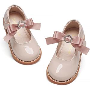 Kiderence Toddler Little Girl Mary Jane Dress Shoes School Oxford for Girls Flats(Ck503 Pink)