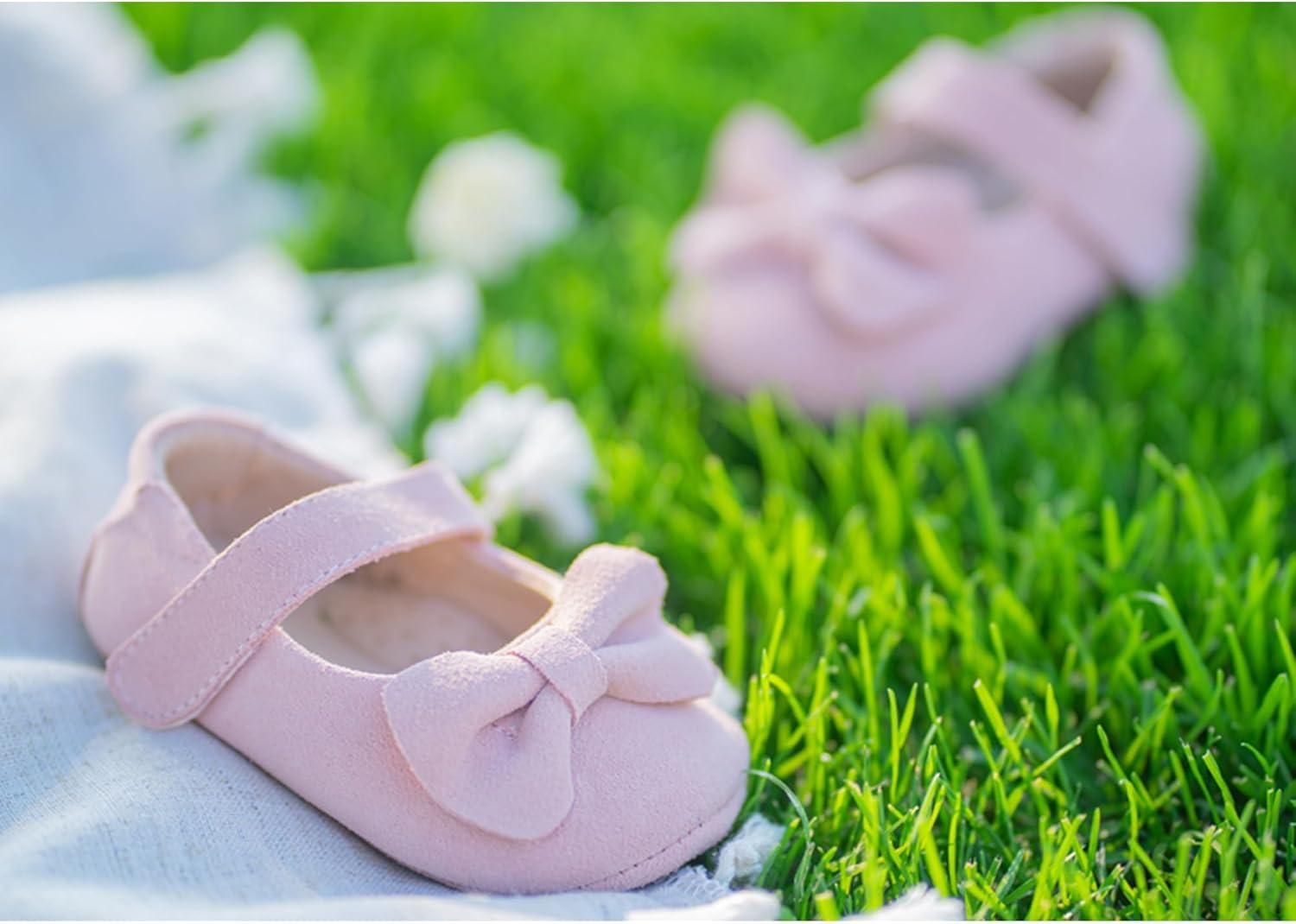 imageKiderence Baby Girls Prewalker Mary Jane Flats Bowknot Princess Dress Shoes InfantToddlerF6612 Pink