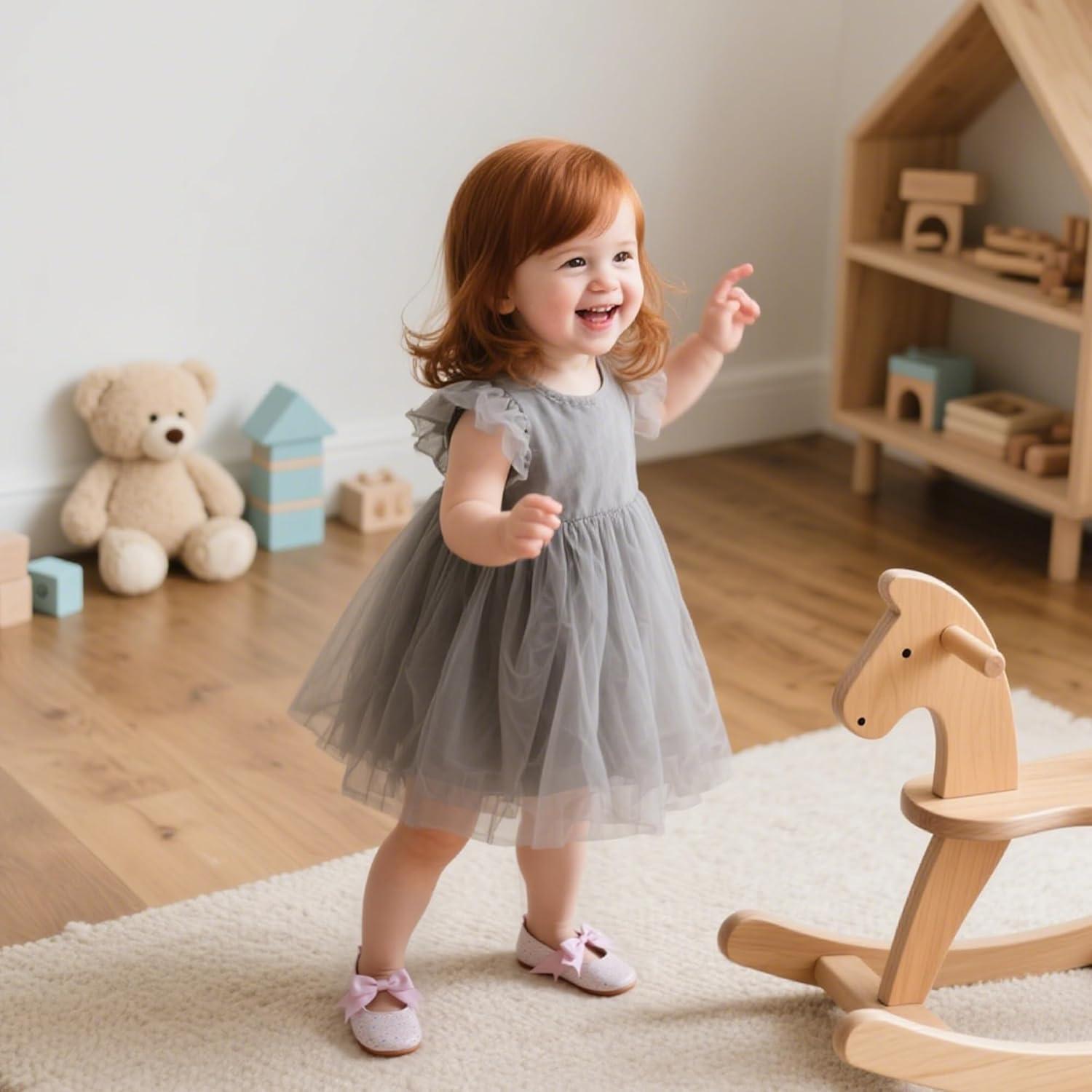 imageKiderence Baby Girls Prewalker Mary Jane Flats Bowknot Princess Dress Shoes InfantToddlerF6681 Pink