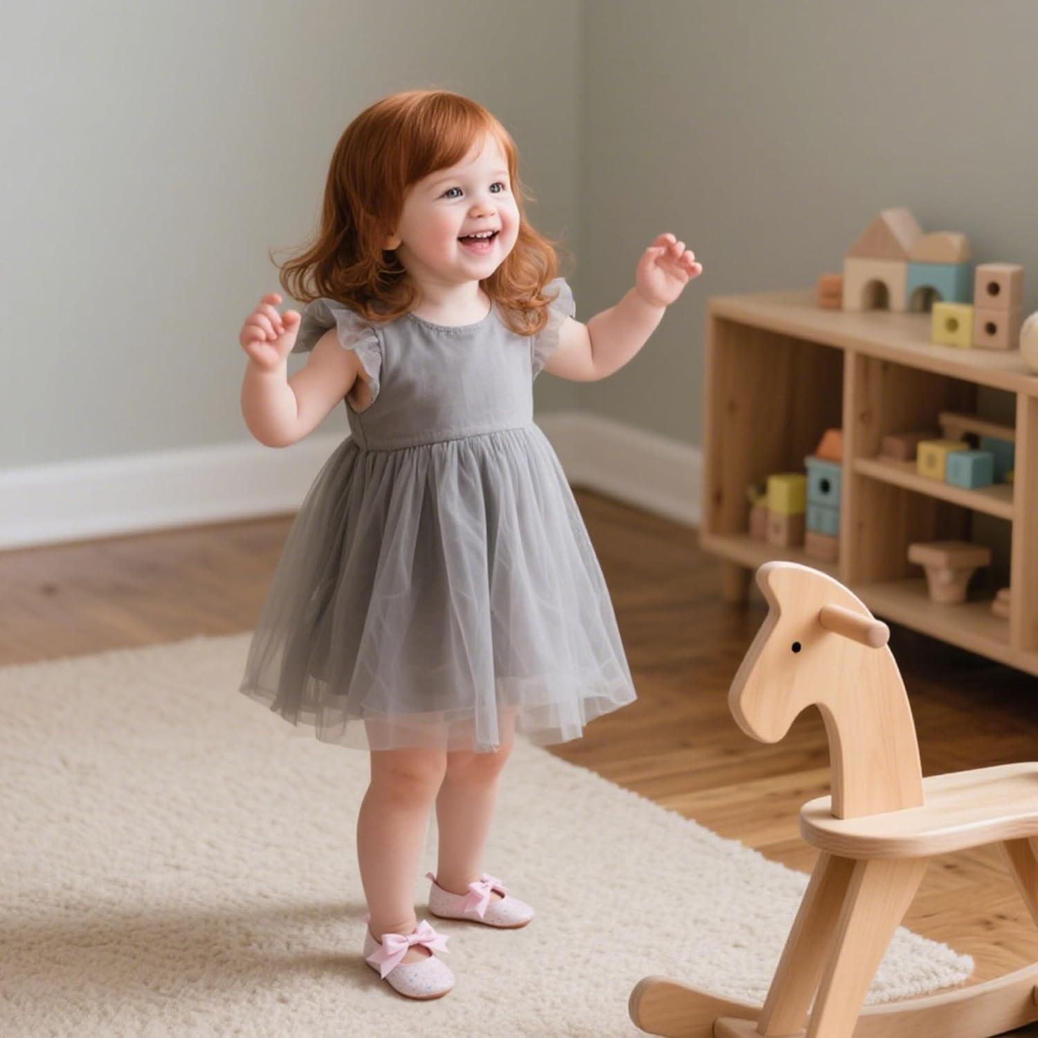 imageKiderence Baby Girls Prewalker Mary Jane Flats Bowknot Princess Dress Shoes InfantToddlerF6681 Pink