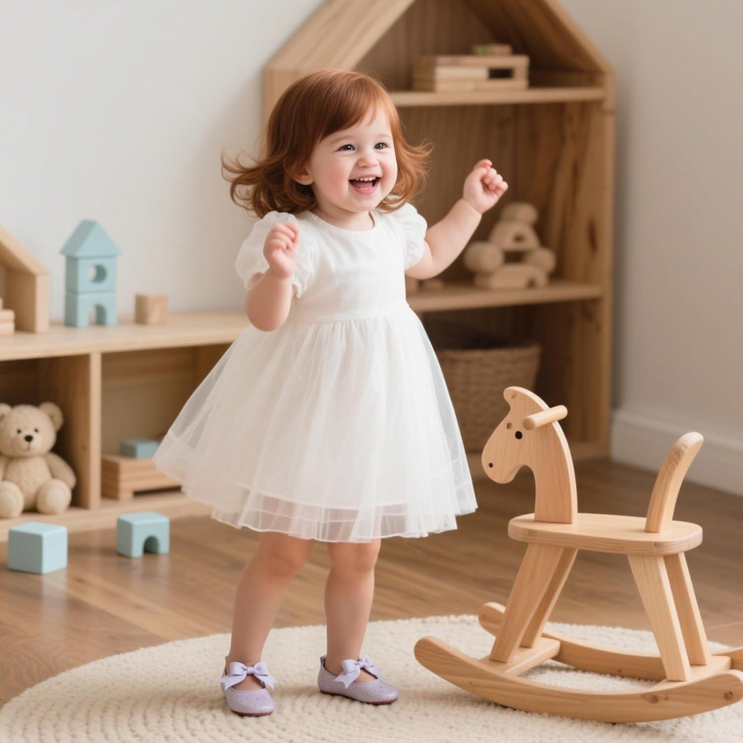 imageKiderence Baby Girls Prewalker Mary Jane Flats Bowknot Princess Dress Shoes InfantToddlerF6681 Purple