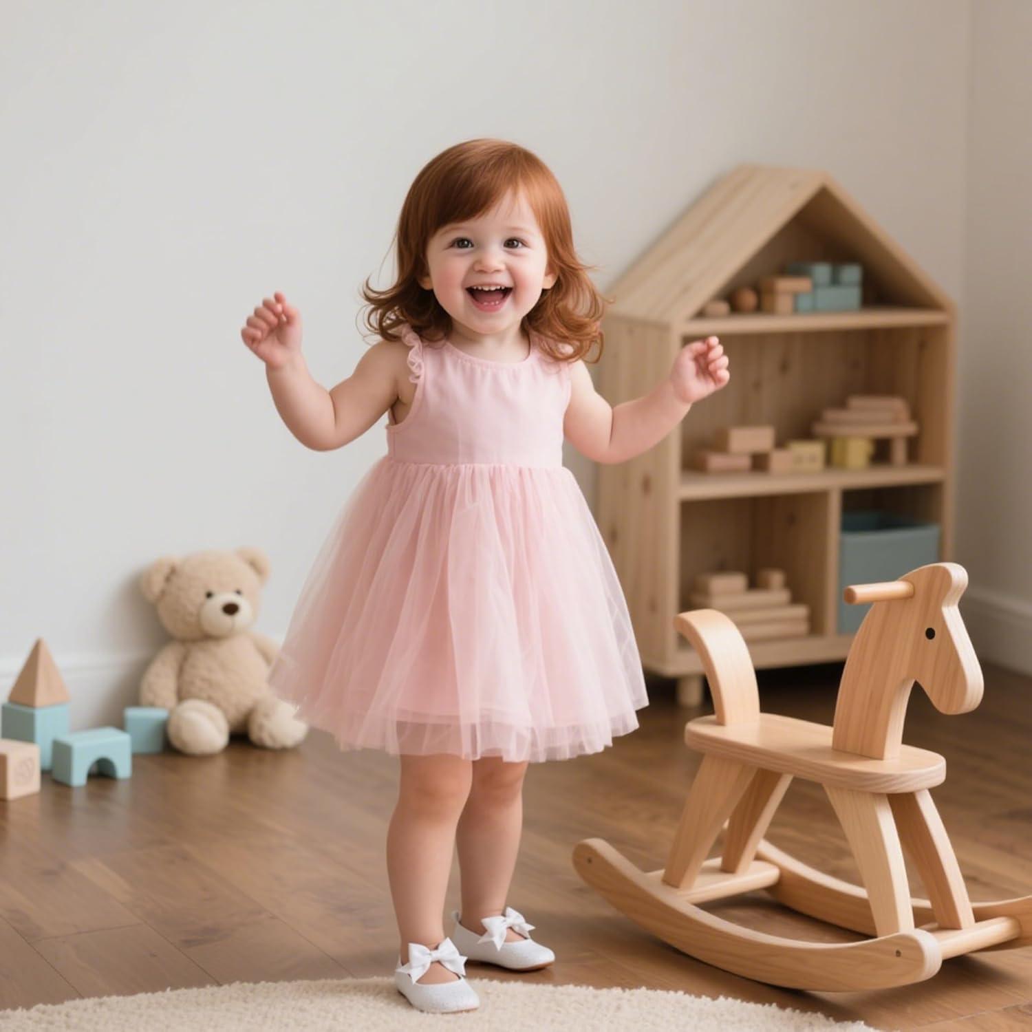 imageKiderence Baby Girls Prewalker Mary Jane Flats Bowknot Princess Dress Shoes InfantToddlerF6681 White