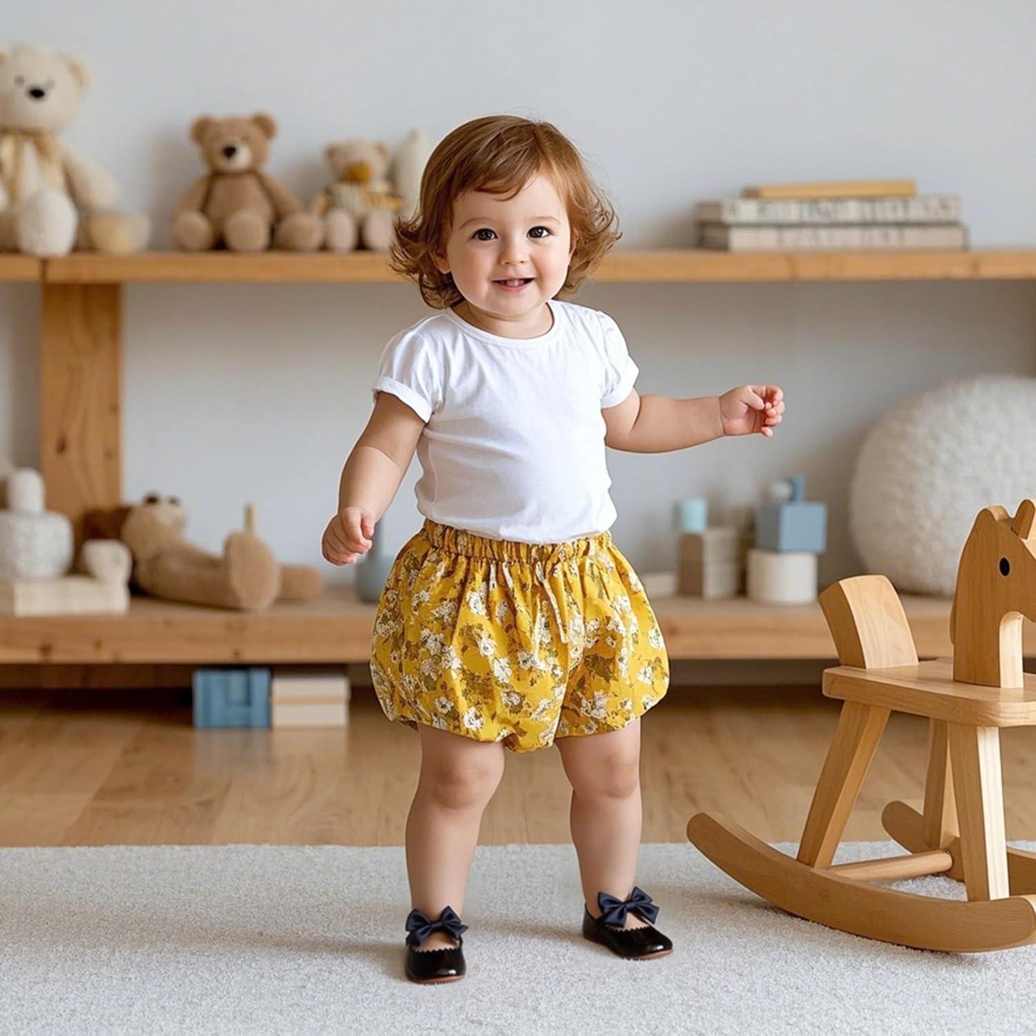 imageKiderence Baby Girls Prewalker Mary Jane Flats Bowknot Princess Dress Shoes InfantToddlerF6682 Black