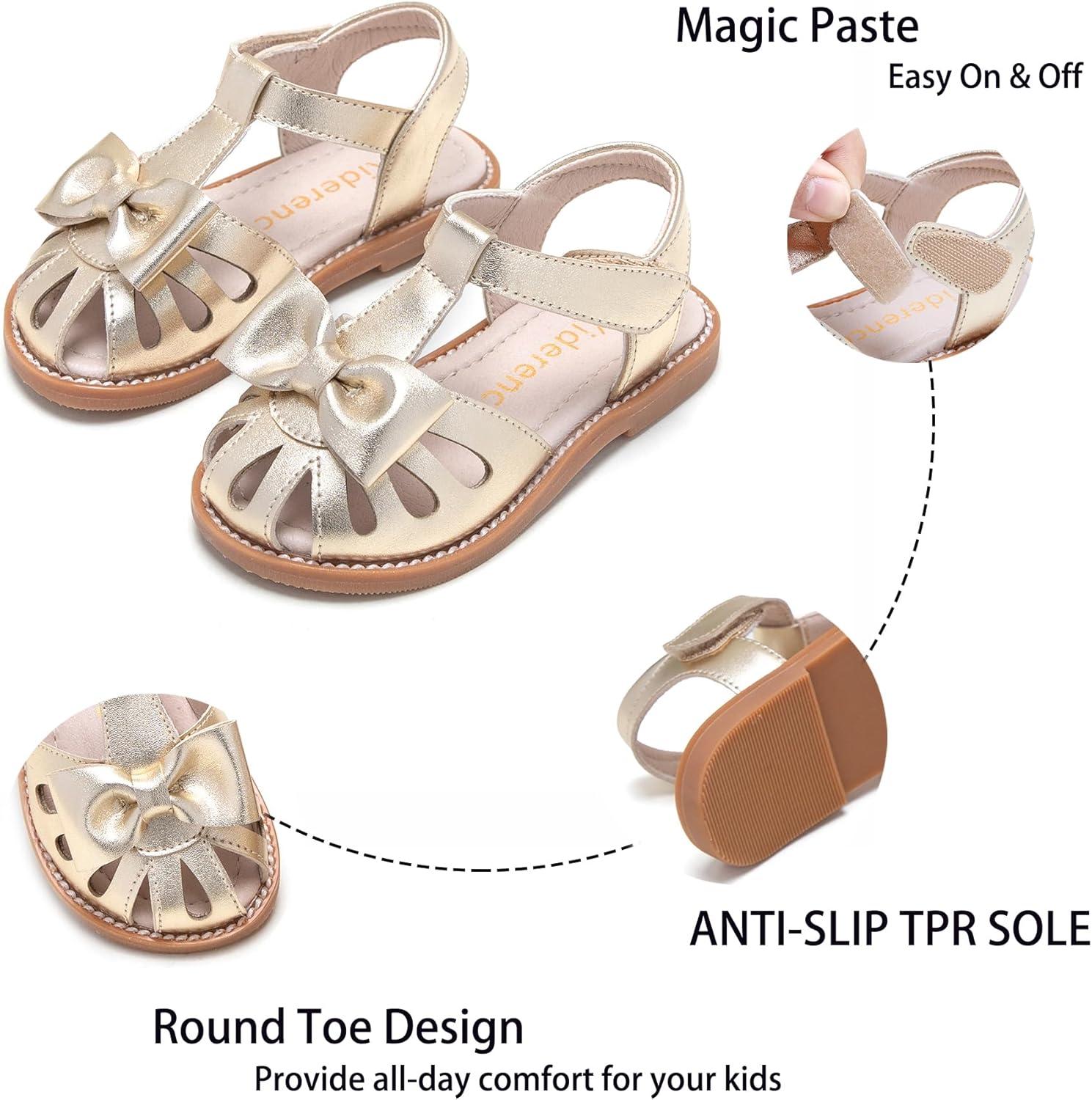 imageKiderence Toddler Girls Sandals Little Girls Kids Summer Shoes Toddler SandalsCk311 Gold