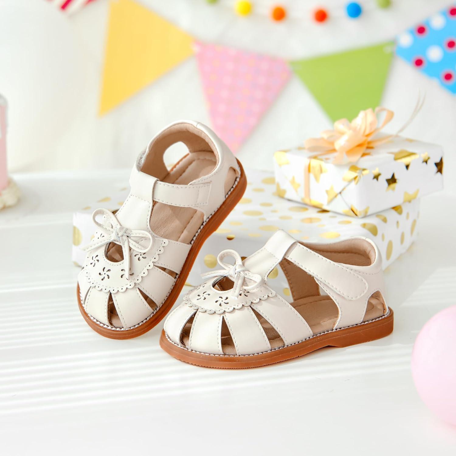 imageKiderence Toddler Girls Sandals Little Girls Kids Summer Shoes Toddler SandalsCk524 Beige