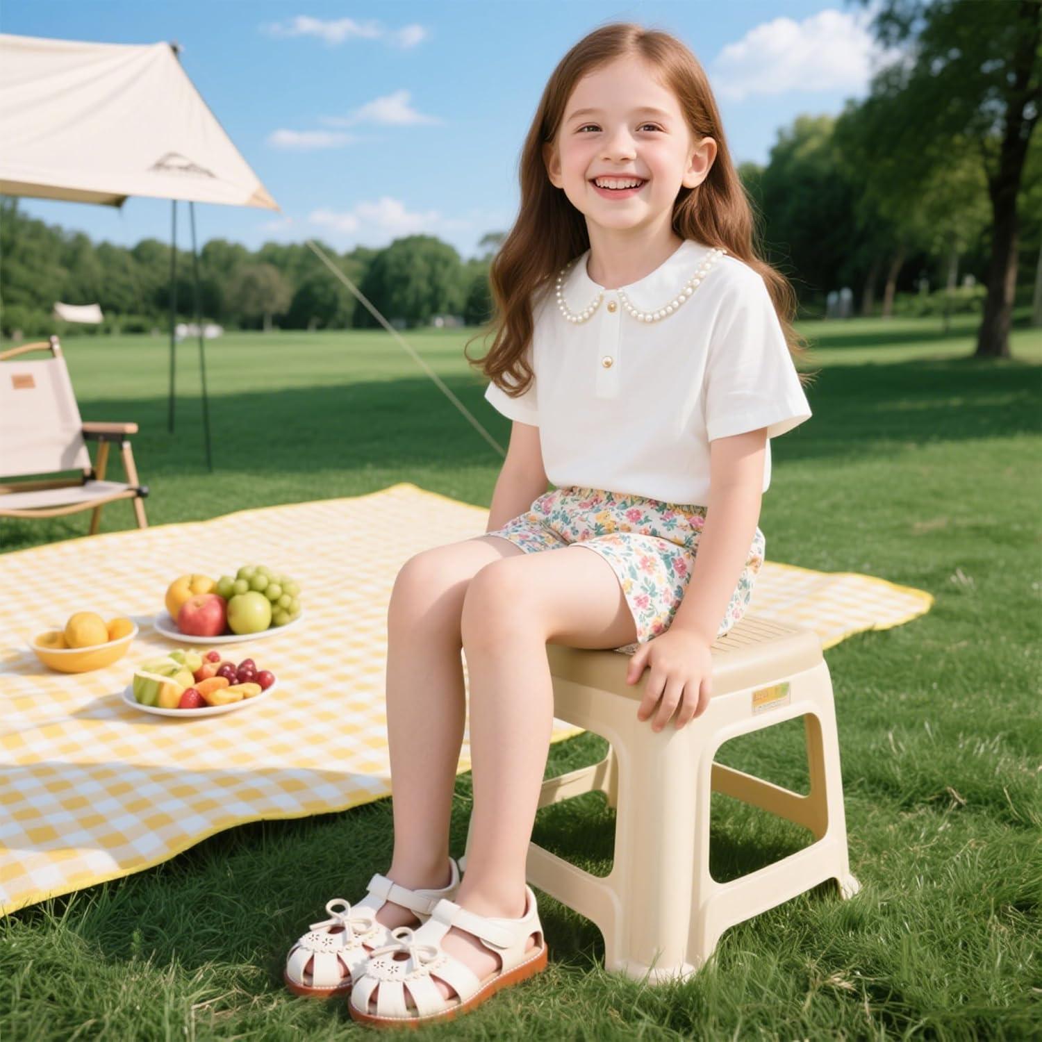 imageKiderence Toddler Girls Sandals Little Girls Kids Summer Shoes Toddler SandalsCk524 Beige