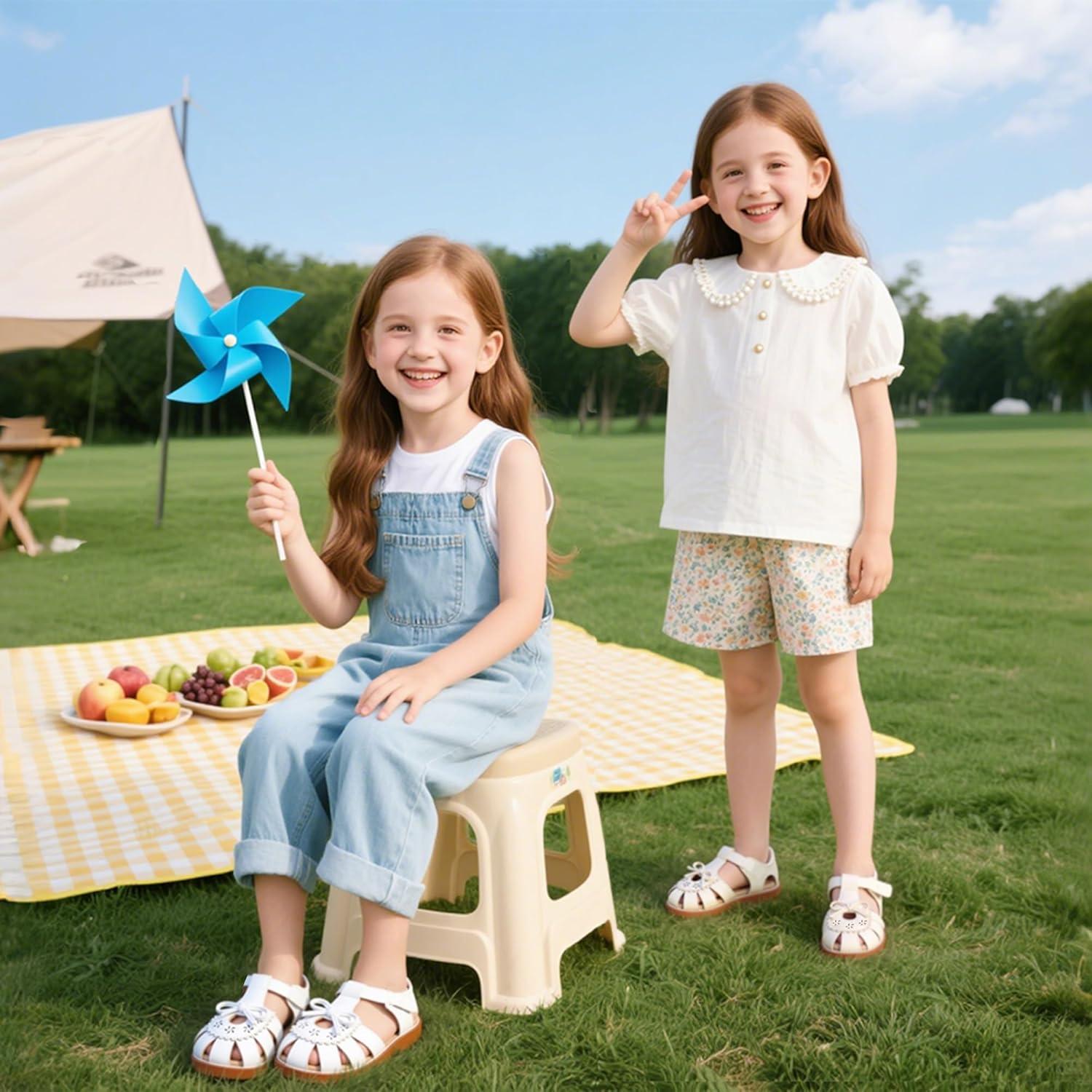 imageKiderence Toddler Girls Sandals Little Girls Kids Summer Shoes Toddler SandalsCk524 White