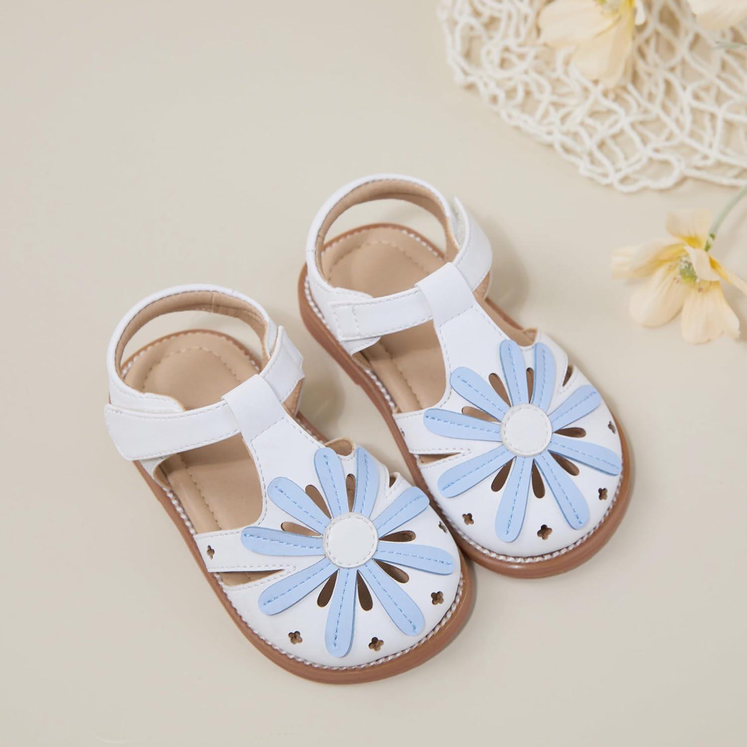imageKiderence Toddler Girls Sandals Little Girls Kids Summer Shoes Toddler SandalsCk532 Blue