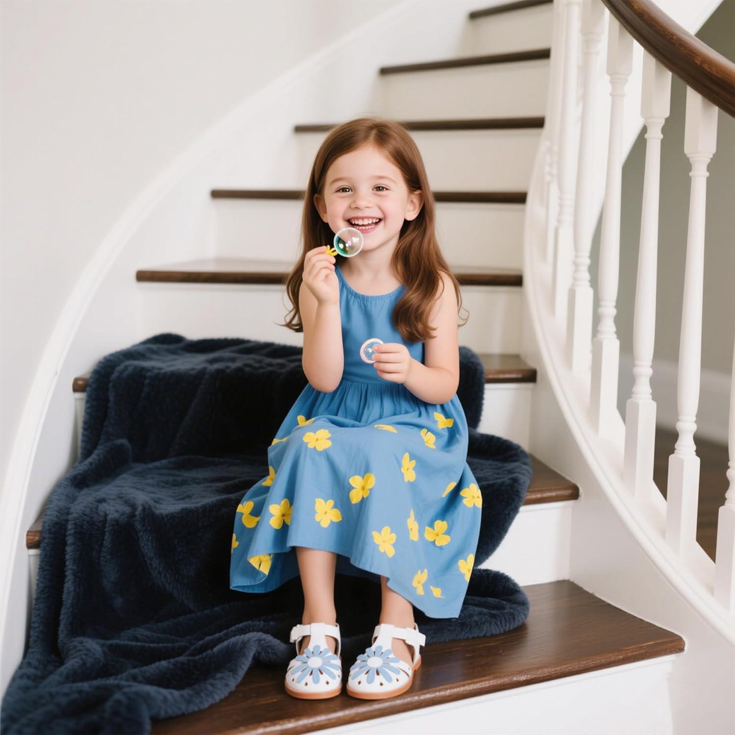 imageKiderence Toddler Girls Sandals Little Girls Kids Summer Shoes Toddler SandalsCk532 Blue