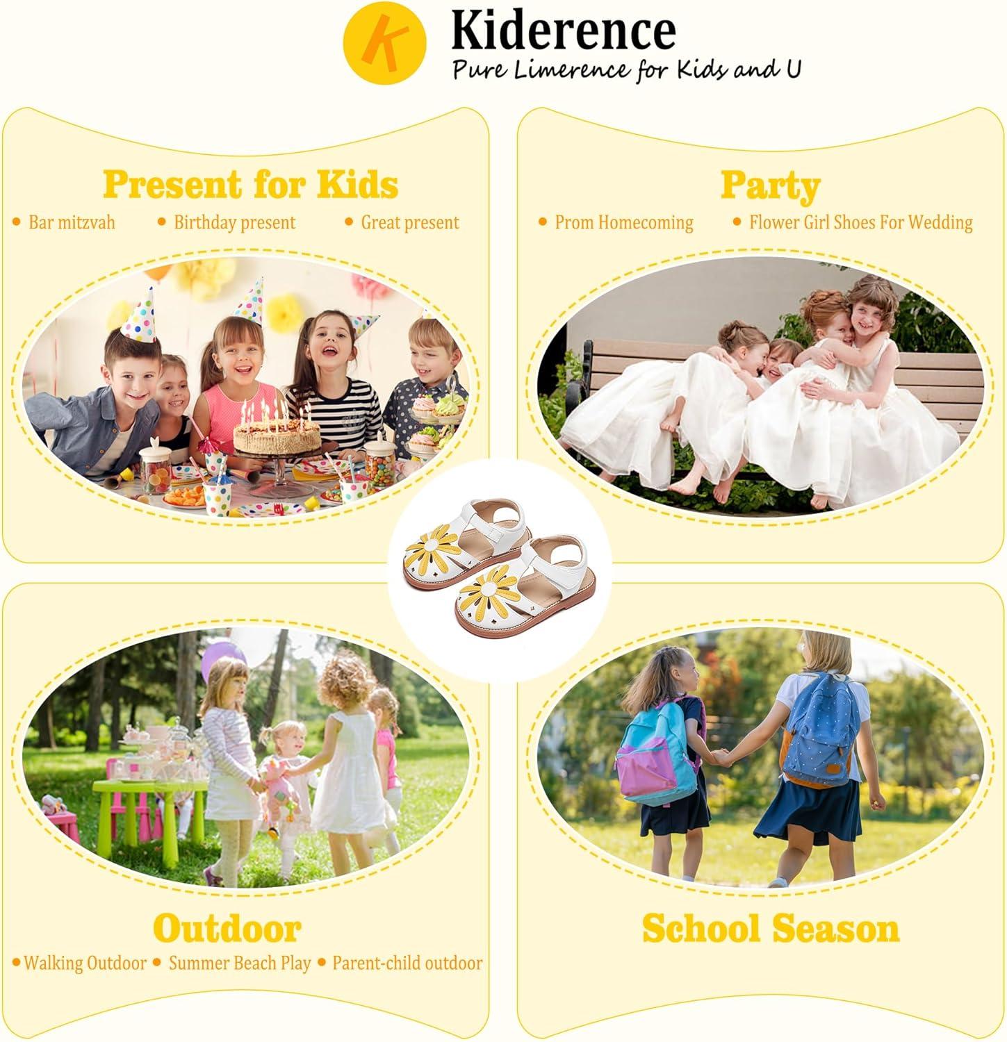 imageKiderence Toddler Girls Sandals Little Girls Kids Summer Shoes Toddler SandalsCk532 Yellow