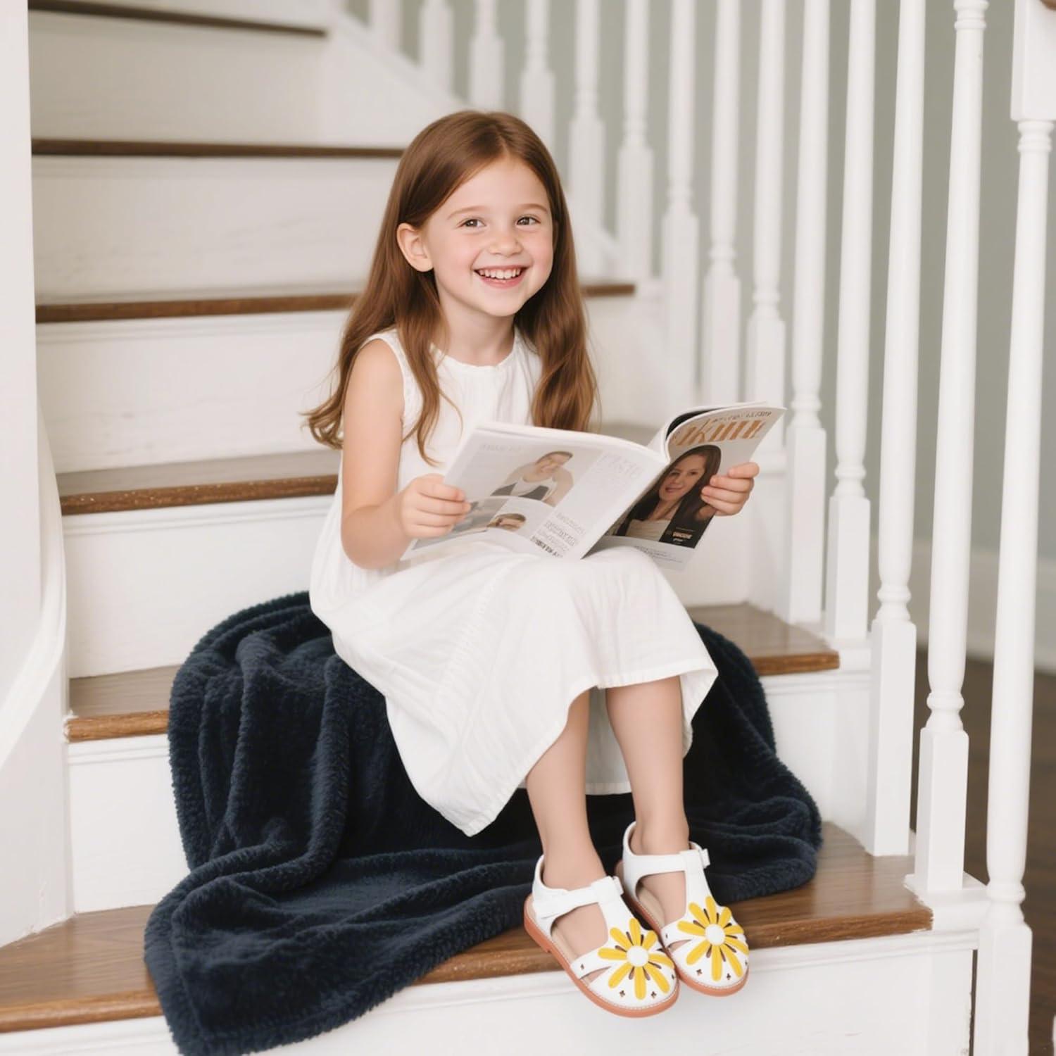 imageKiderence Toddler Girls Sandals Little Girls Kids Summer Shoes Toddler SandalsCk532 Yellow