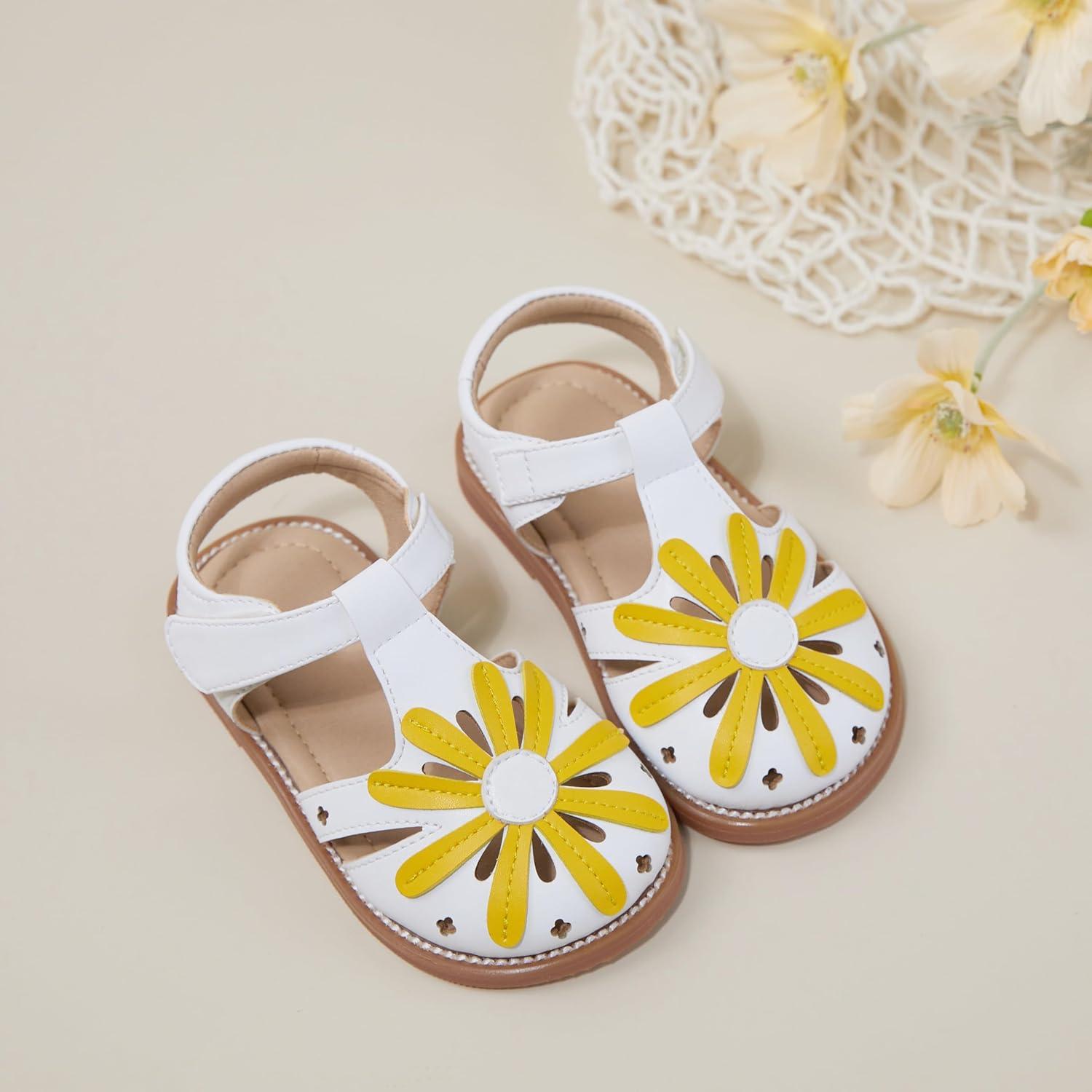 imageKiderence Toddler Girls Sandals Little Girls Kids Summer Shoes Toddler SandalsCk532 Yellow