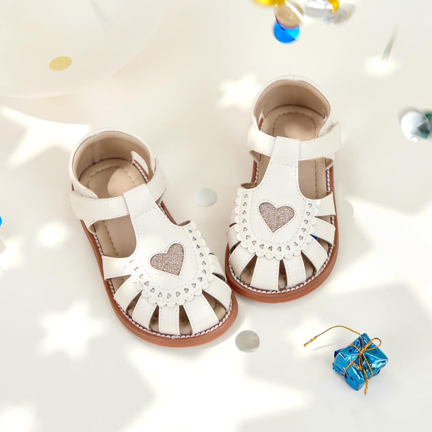 imageKiderence Toddler Girls Sandals Little Girls Kids Summer Shoes Toddler SandalsCk534 Offwhite