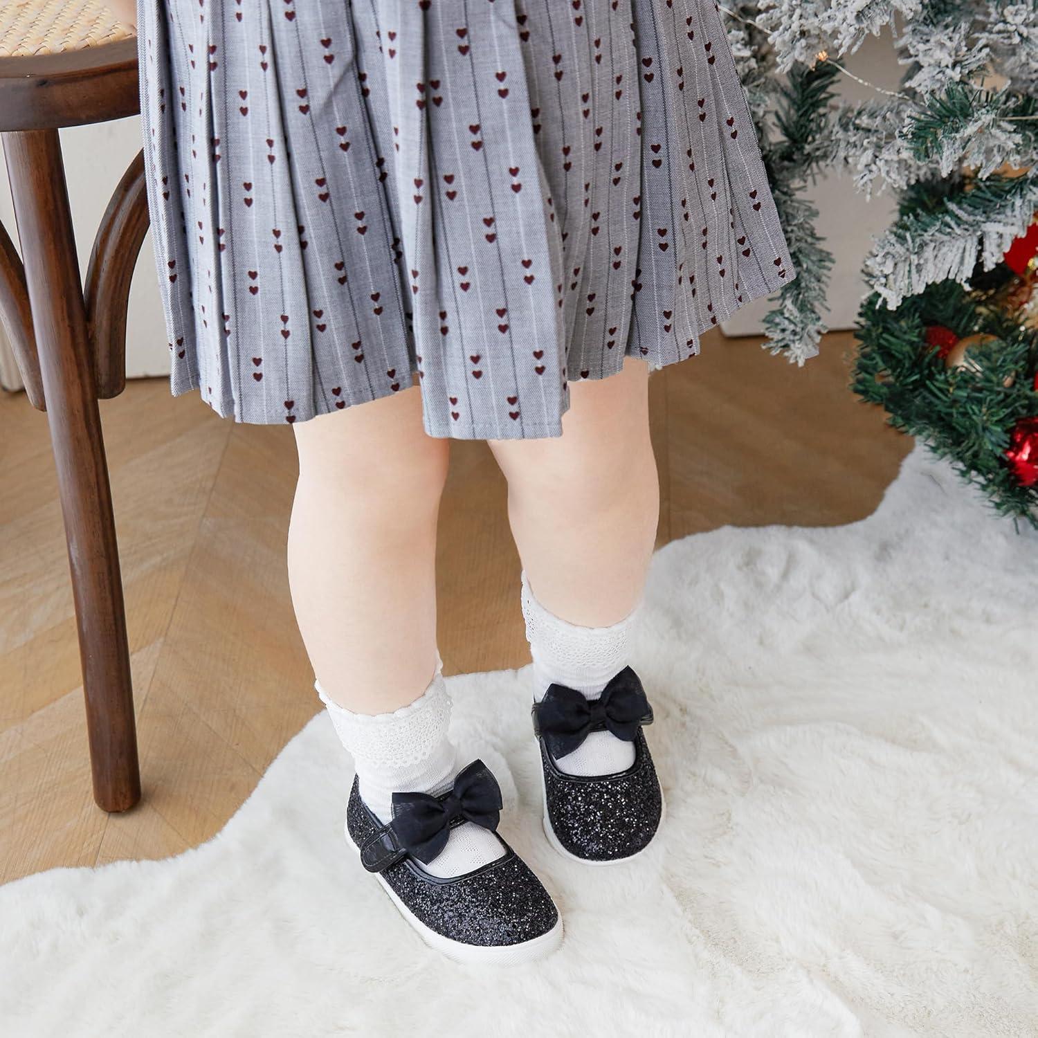 imageKiderence Toddler Girls Sneakers Little Girls Running Sports ShoesToddlerLittle KidsCs801black