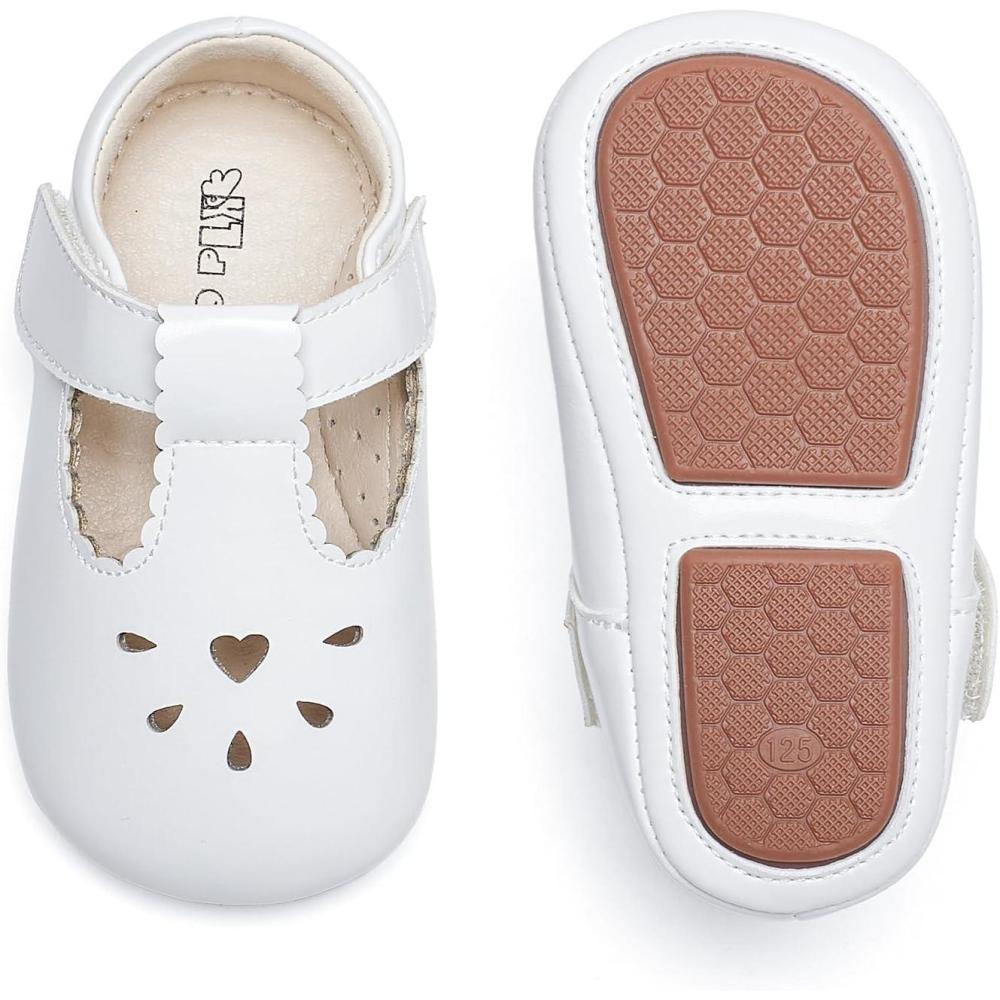 imageKiderence Baby Girls Prewalker Mary Jane Flats Bowknot Princess Dress Shoes InfantToddlerF6685 White