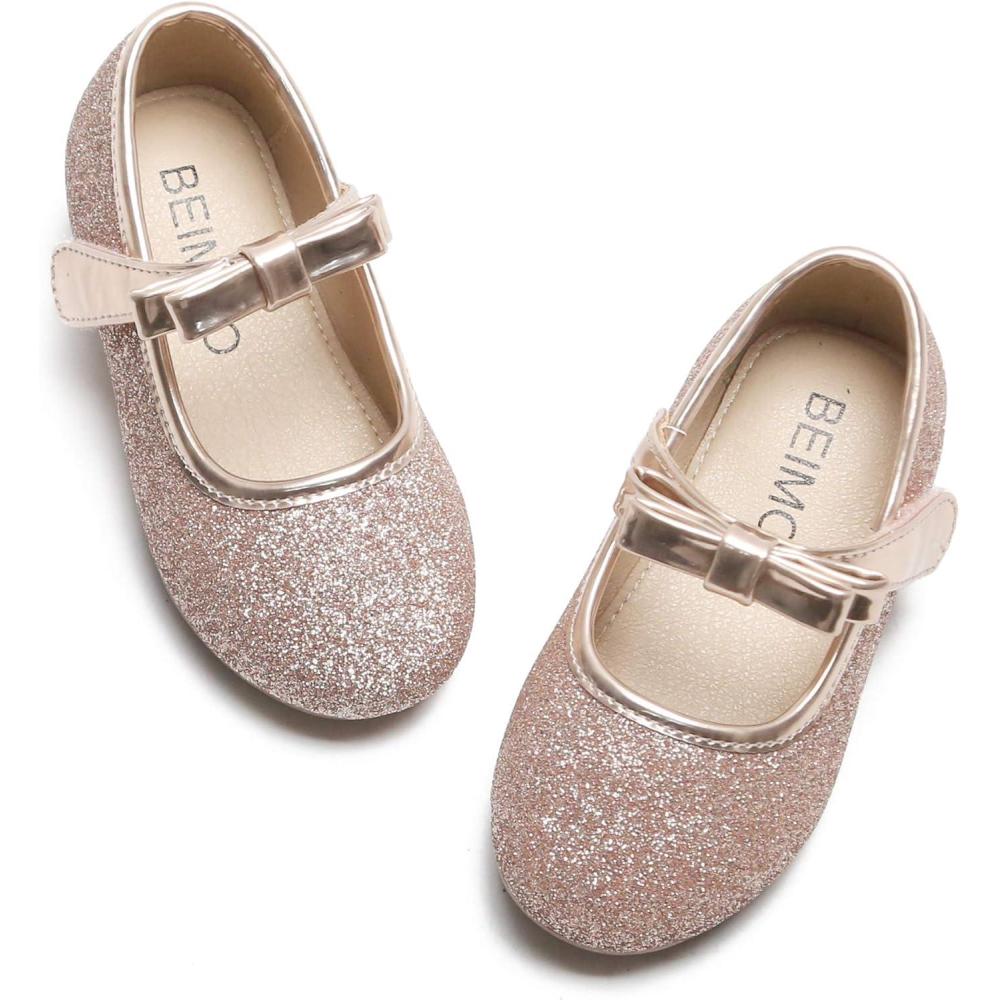 imageKiderence Little Kids Toddler Girls Flat Mary Jane Shoes School Party Dress Ballerina Princess Shoe