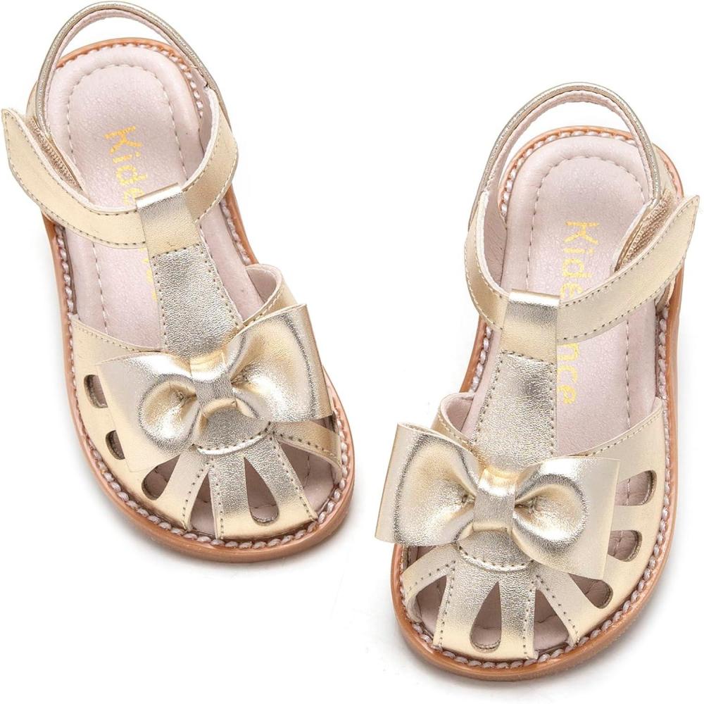 imageKiderence Toddler Girls Sandals Little Girls Kids Summer Shoes Toddler SandalsCk311 Gold