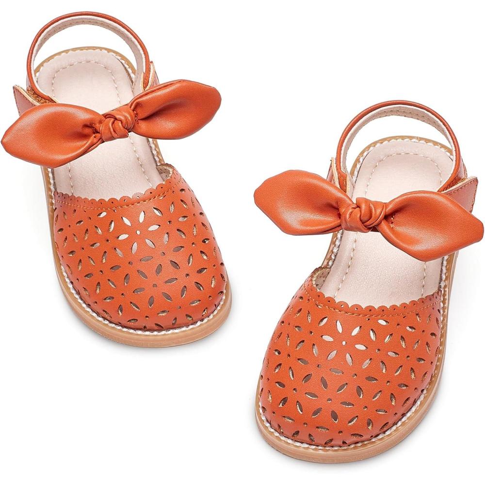 imageKiderence Toddler Girls Sandals Little Girls Kids Summer Shoes Toddler SandalsCk522 Brown