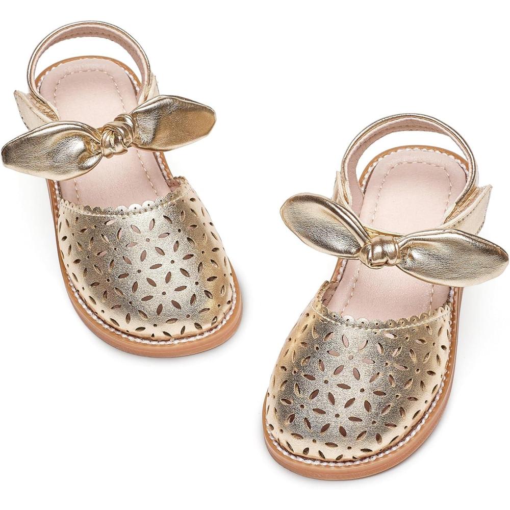 imageKiderence Toddler Girls Sandals Little Girls Kids Summer Shoes Toddler SandalsCk522 Gold