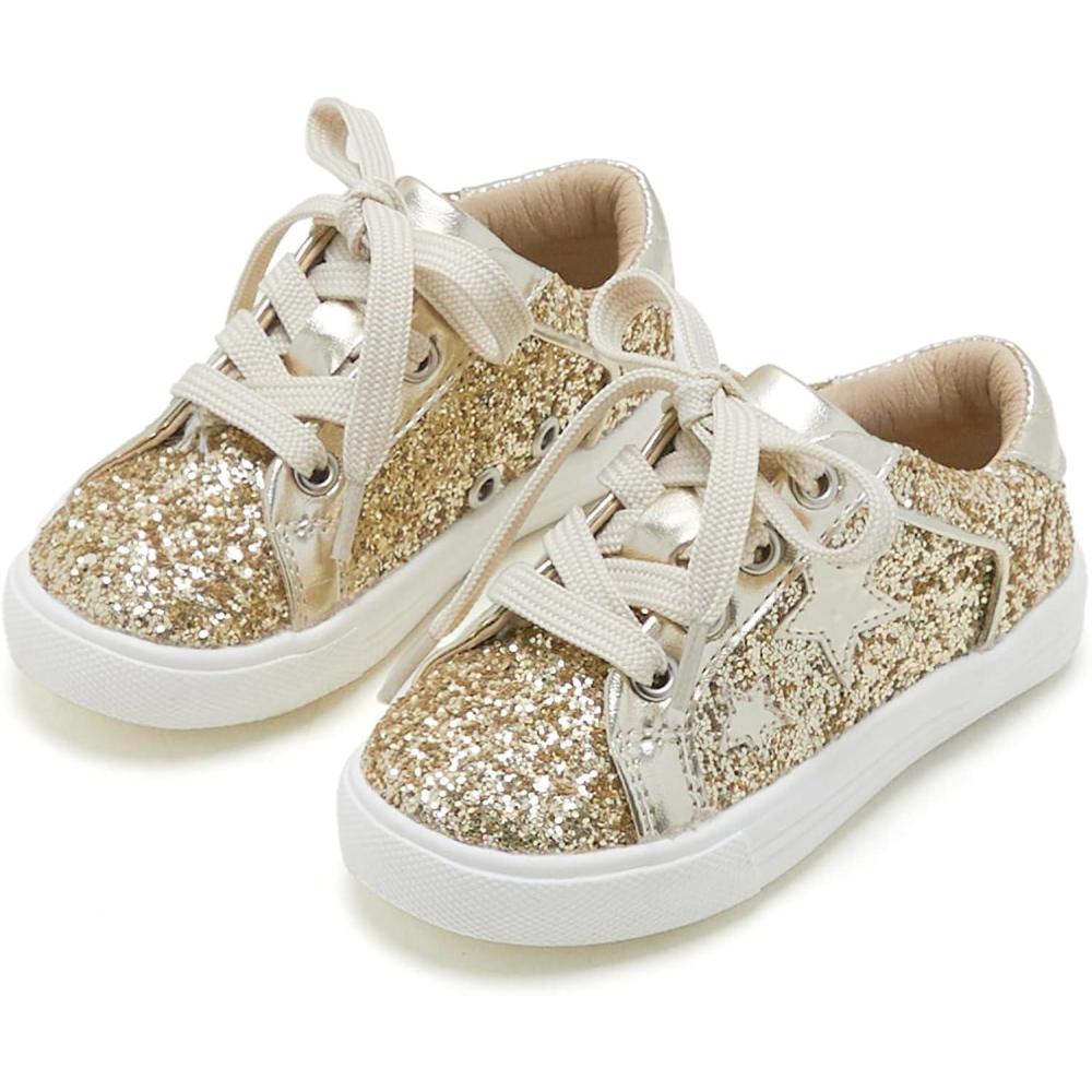 imageKiderence Toddler Girls Sneakers Little Girls Running Sports ShoesToddlerLittle KidsCs06gold