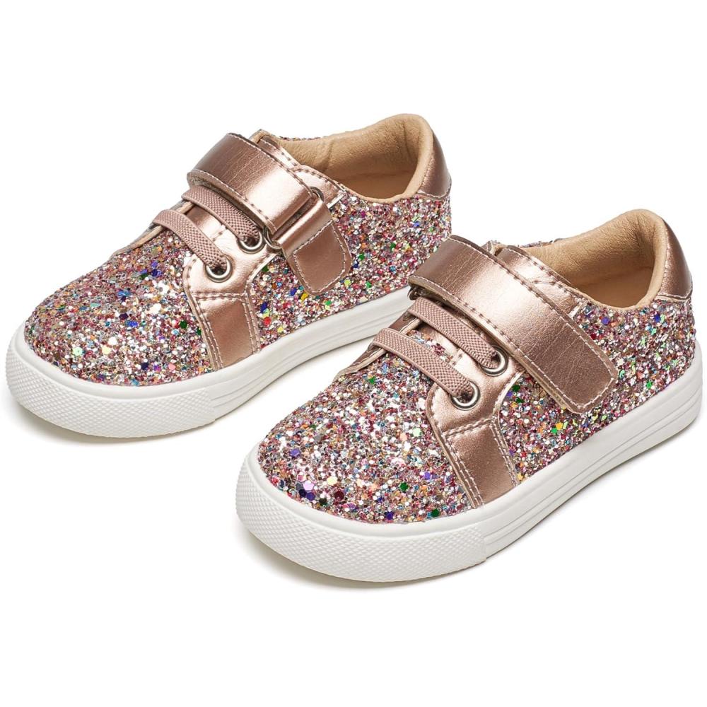 imageKiderence Toddler Girls Sneakers Little Girls Running Sports ShoesToddlerLittle KidsCs815champagne