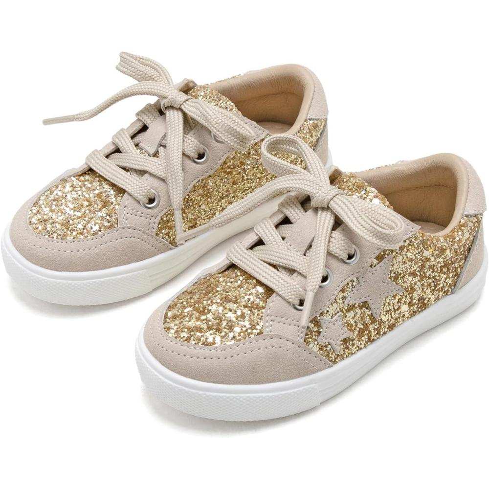 imageKiderence Toddler Girls Sneakers Little Girls Running Sports ShoesToddlerLittle KidsCy04gold