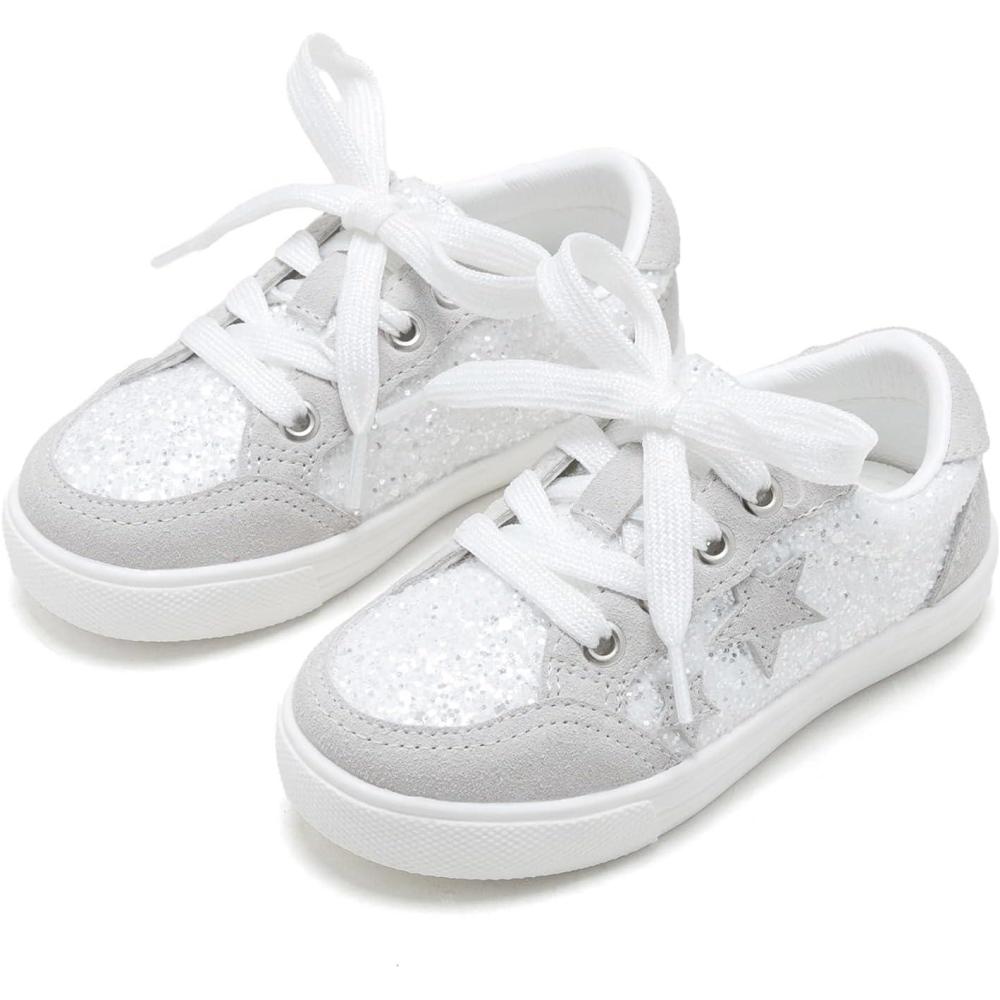 imageKiderence Toddler Girls Sneakers Little Girls Running Sports ShoesToddlerLittle KidsCy04white