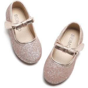 Kiderence Little Kids Toddler Girls Flat Mary Jane Shoes School Party Dress Ballerina Princess Shoe