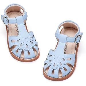 Kiderence Toddler Girls Sandals Little Girls Kids Summer Shoes Toddler Sandals(Ck954 Blue)