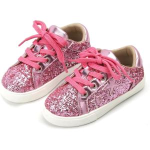 Kiderence Toddler Girls Sneakers Little Girls Running Sports Shoes(Toddler/Little Kids)(Cs06-pink)