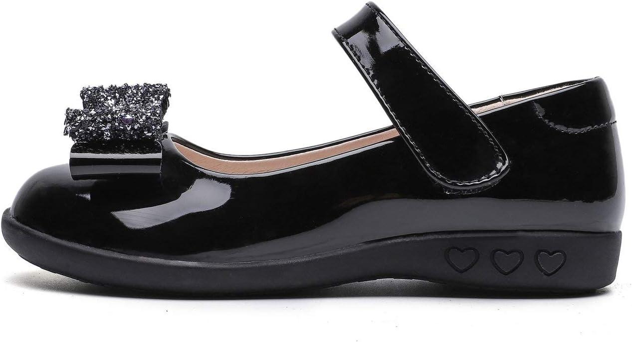 imageGirls Mary Jane Strap School Uniform Dress Flat Ballet ShoesBlack