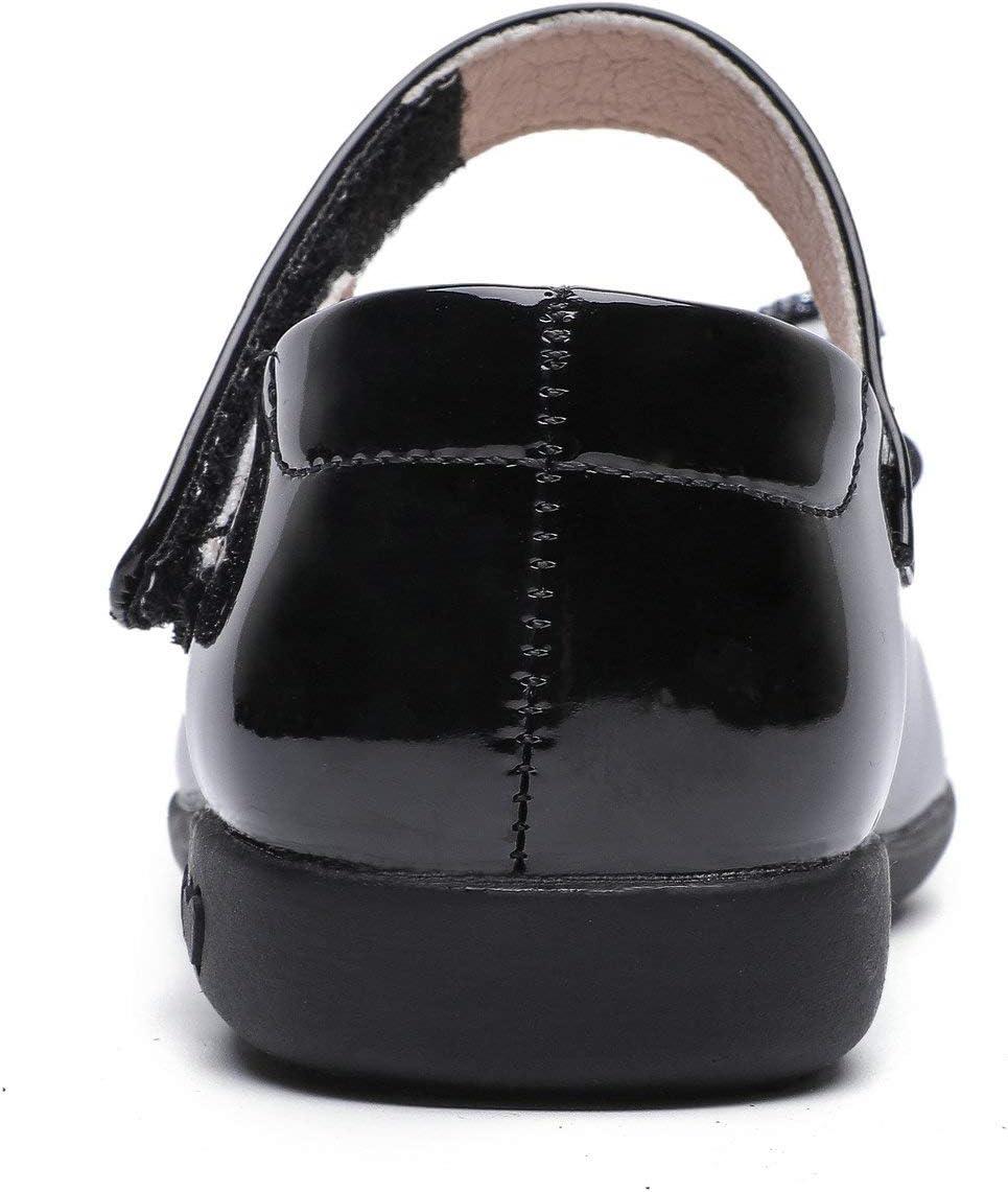 imageGirls Mary Jane Strap School Uniform Dress Flat Ballet ShoesBlack
