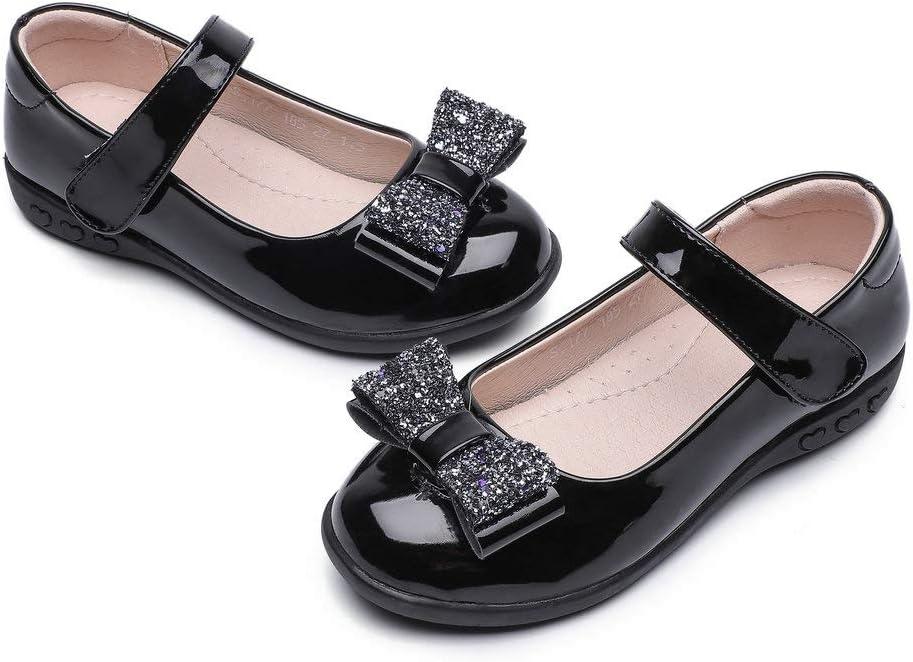 imageGirls Mary Jane Strap School Uniform Dress Flat Ballet ShoesBlack