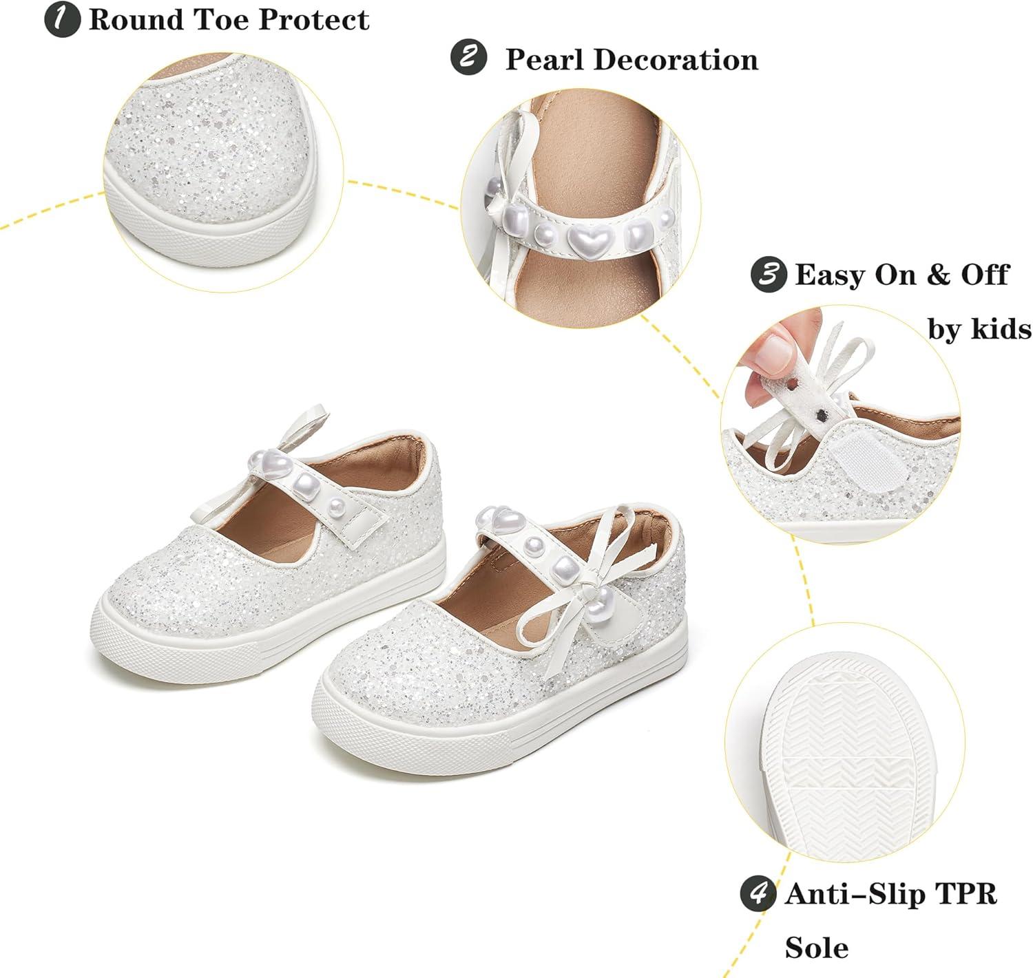 imageKiderence Toddler Girls Sneakers Little Running Sports ShoesToddlerLittle KidsCs803white