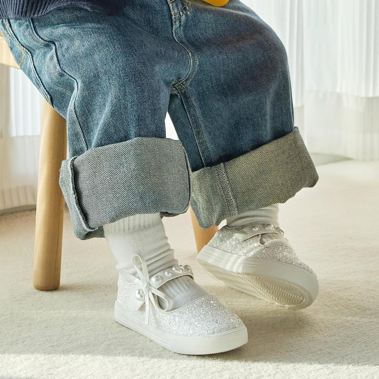 imageKiderence Toddler Girls Sneakers Little Running Sports ShoesToddlerLittle KidsCs803white