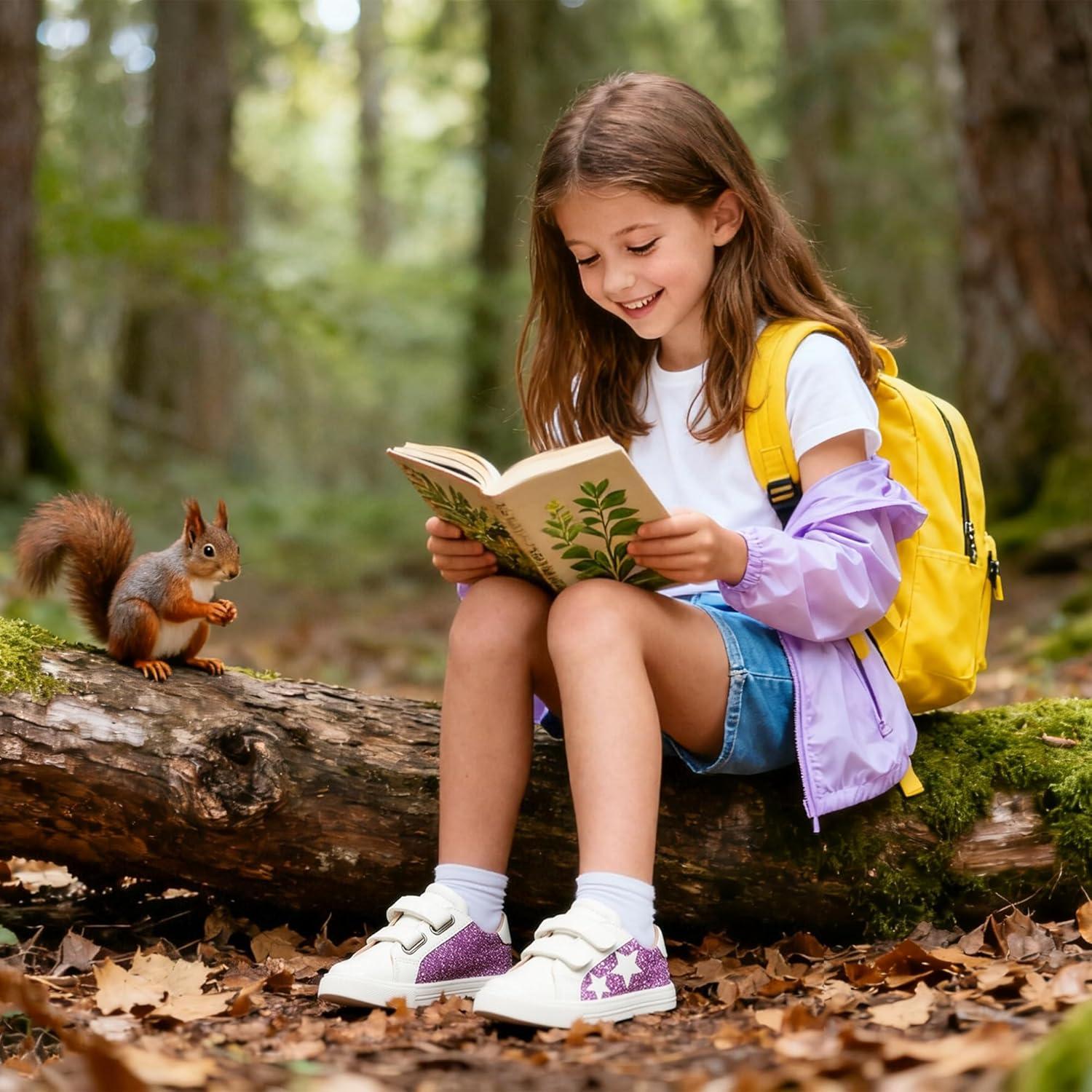 imageKiderence Toddler Girls Sneakers Little Running Sports ShoesToddlerLittle KidsCs804purple