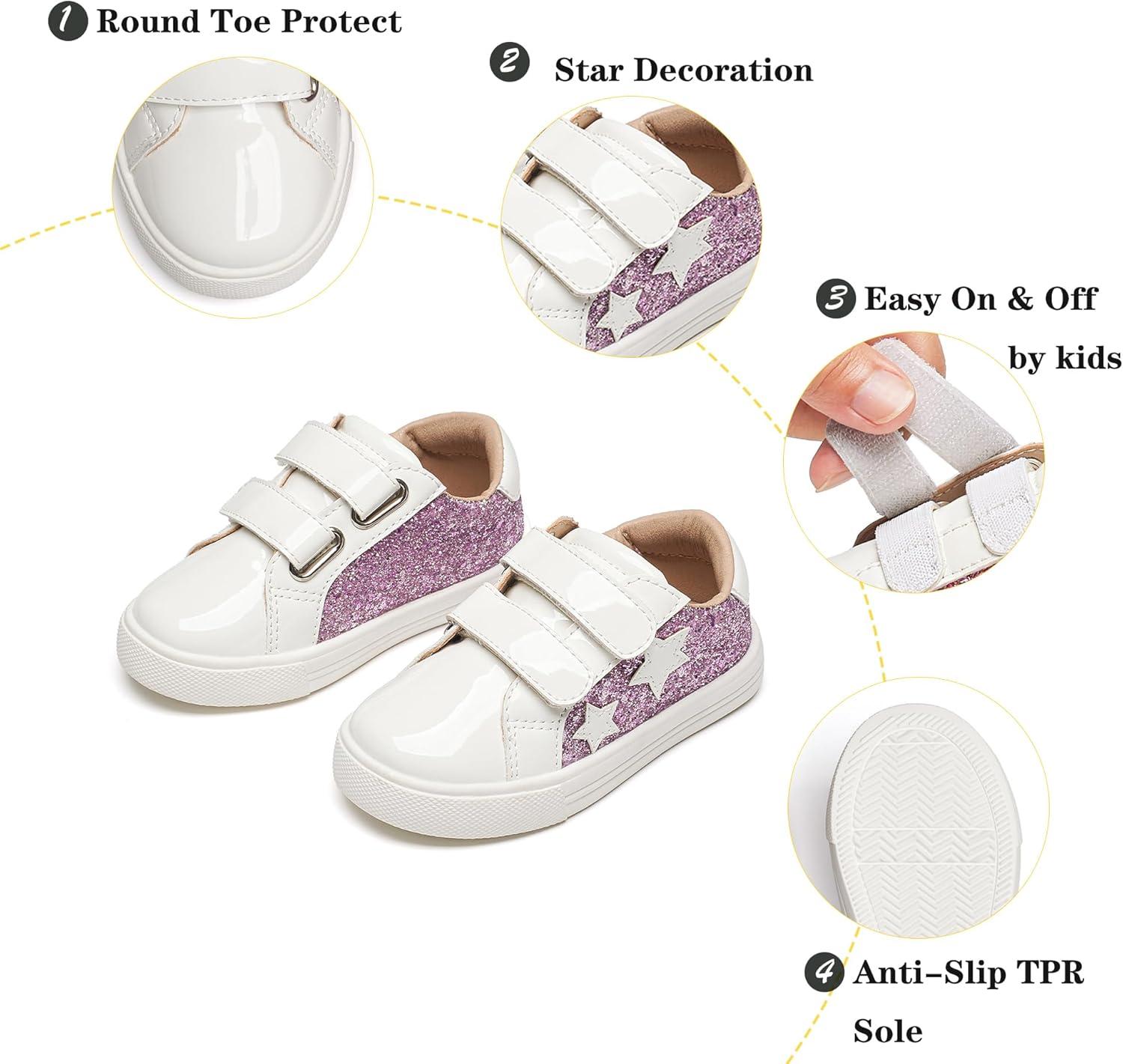 imageKiderence Toddler Girls Sneakers Little Running Sports ShoesToddlerLittle KidsCs804purple