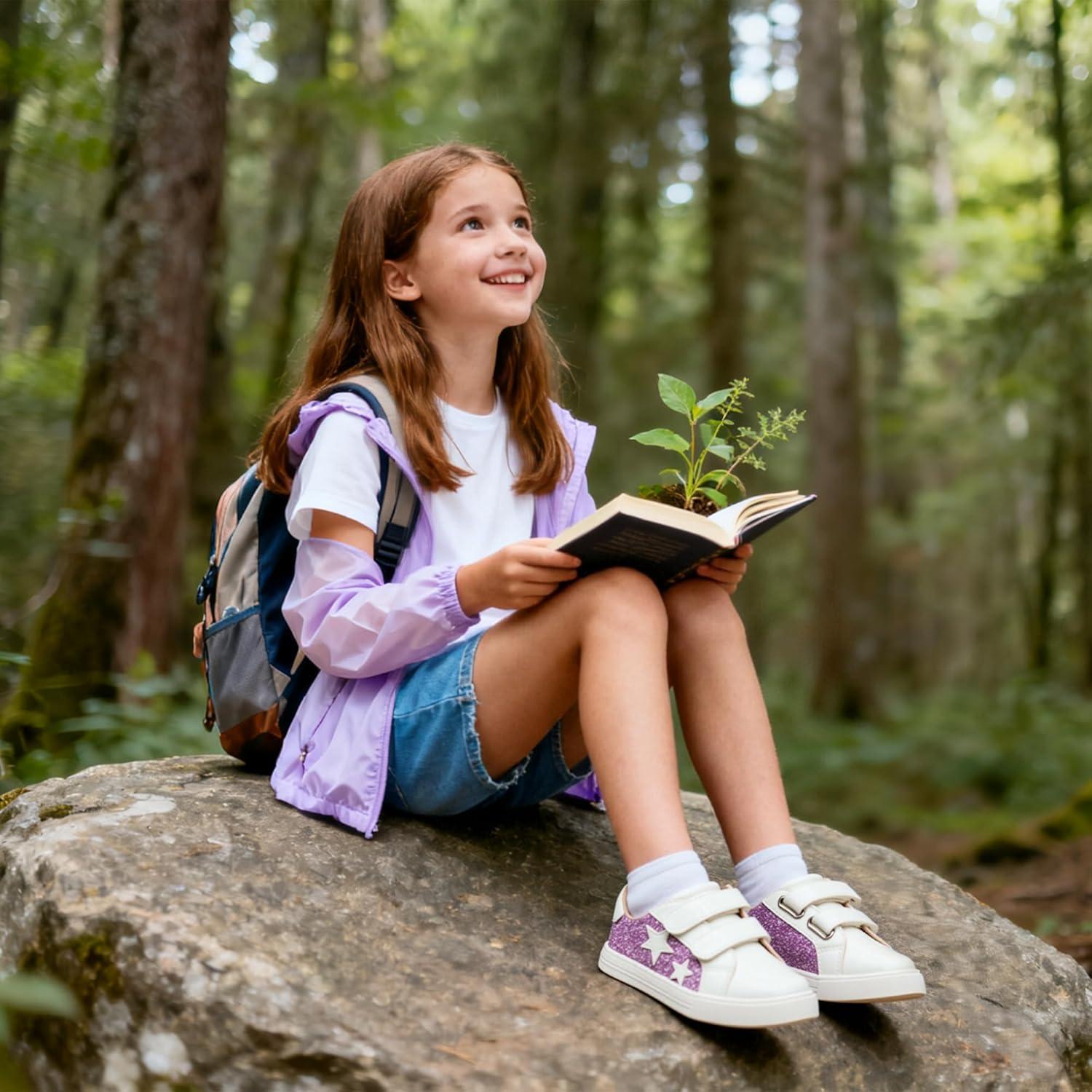 imageKiderence Toddler Girls Sneakers Little Running Sports ShoesToddlerLittle KidsCs804purple