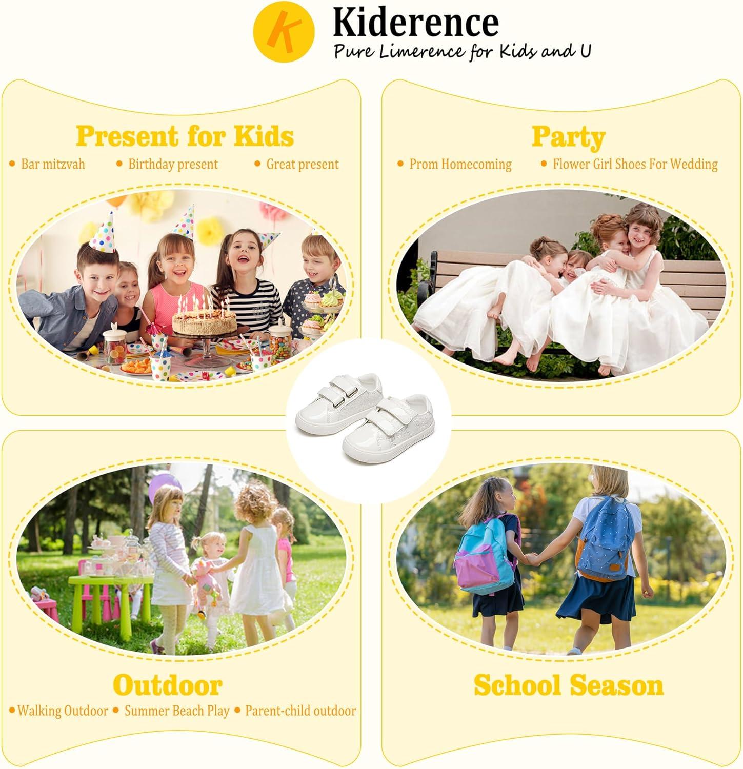 imageKiderence Toddler Girls Sneakers Little Running Sports ShoesToddlerLittle KidsCs804white