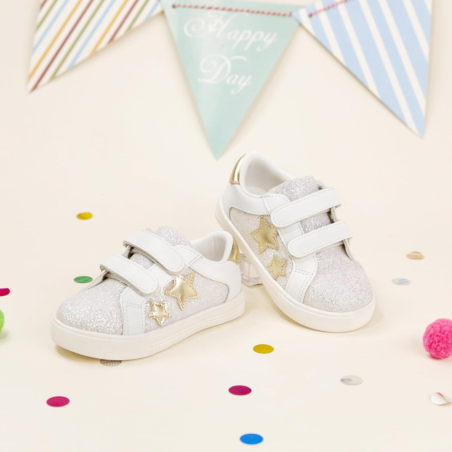 imageKiderence Toddler Girls Sneakers Little Running Sports ShoesToddlerLittle KidsCs805white